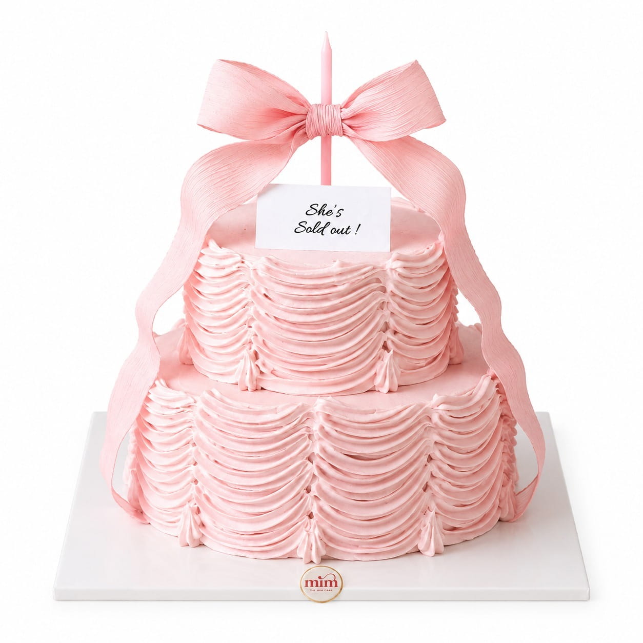 WhatsApp Image 2026-06-12 at 5.43.41 AM Pink Ribbon Celebration Cake - Image 1