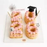 Graduation Number Cake