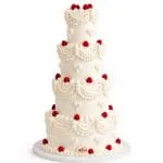 Classic Raspberry Wedding Cake