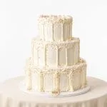 Ivory Lace Elegance Cake