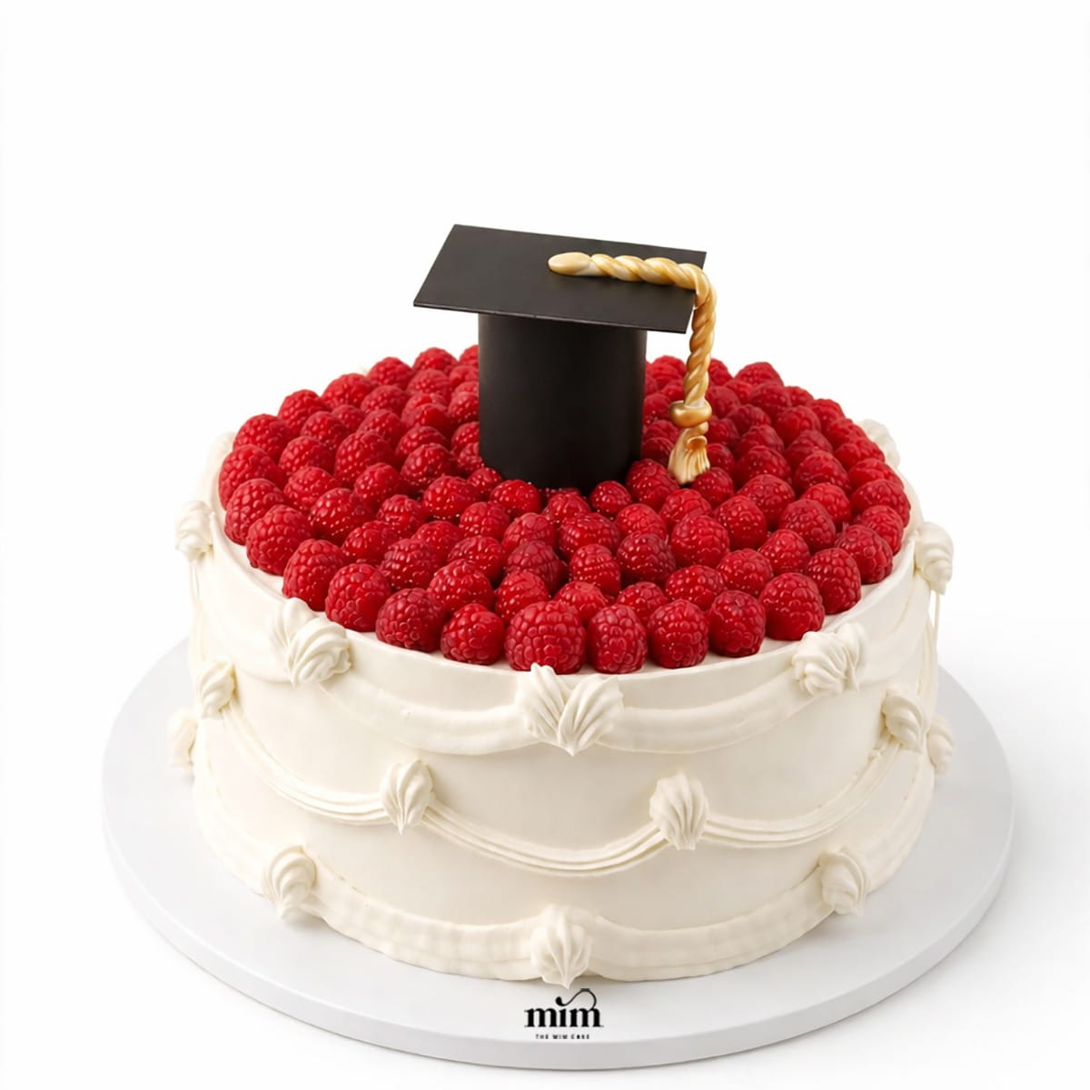 WhatsApp Image 2026-06-14 at 7.28.16 AM Raspberry Graduation Cake - Image 1