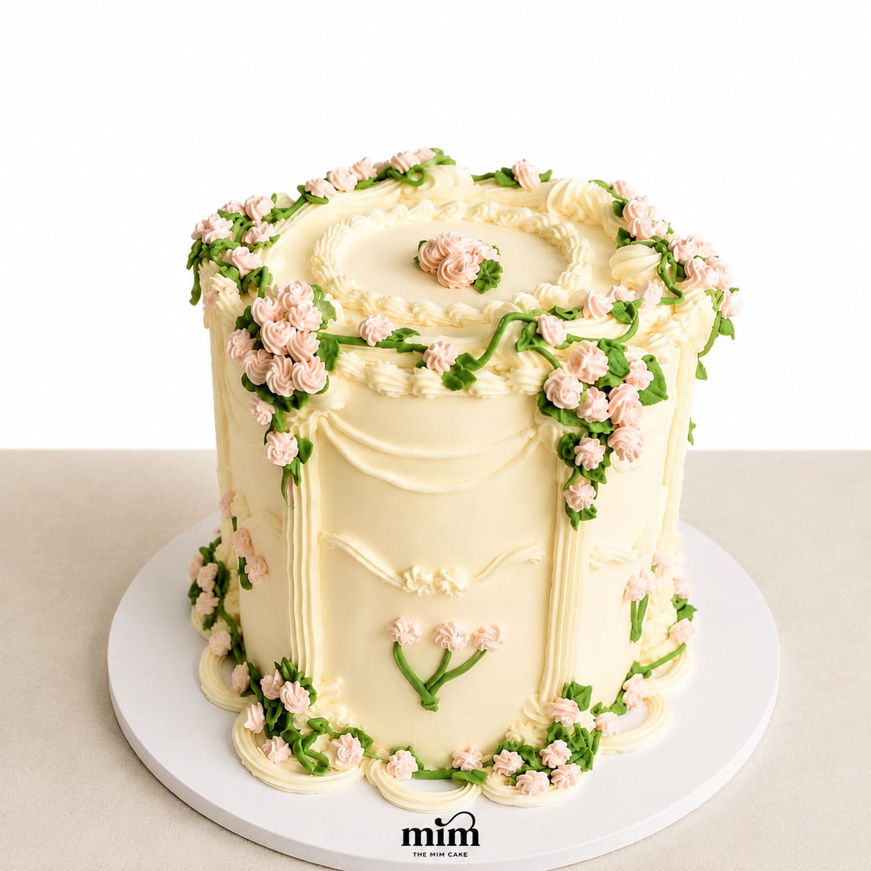 WhatsApp Image 2026-06-14 at 8.22.51 AM Blush Garden Vintage Cake - Image 1