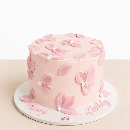 Pink Petal Blossom Cake