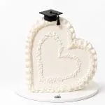 Graduation Heart Cake