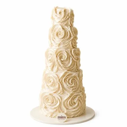 Rose Garden Wedding Cake