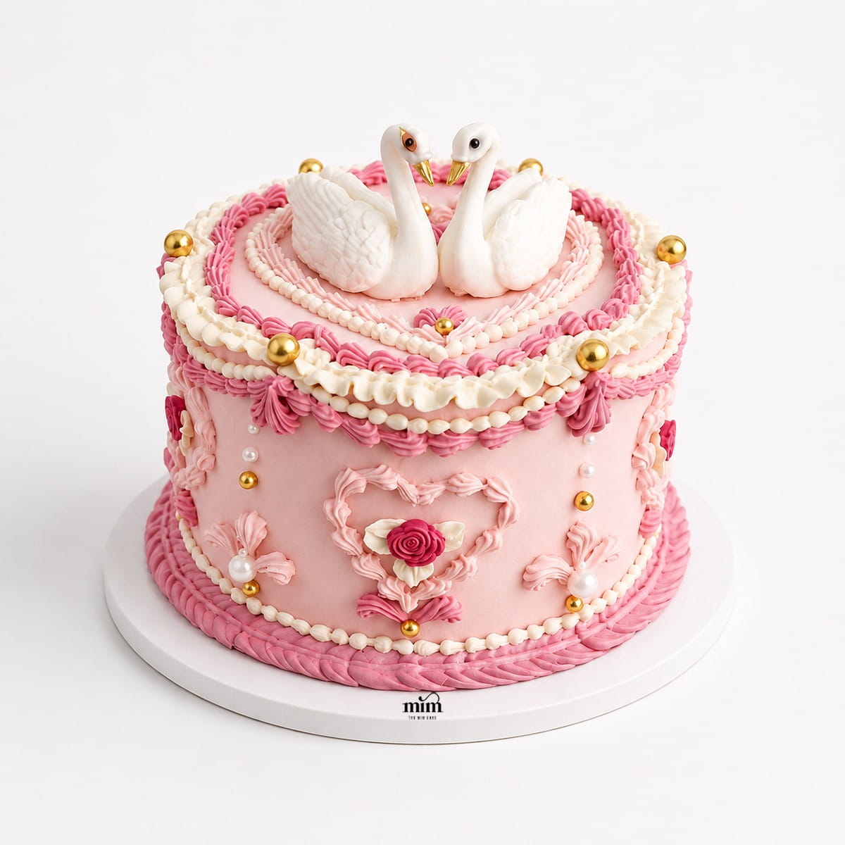 WhatsApp Image 2026-06-17 at 8.26.46 AM Blushing Swan Romance Cake - Image 1
