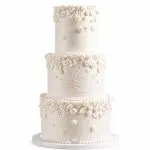 Ivory Lace Garden Cake