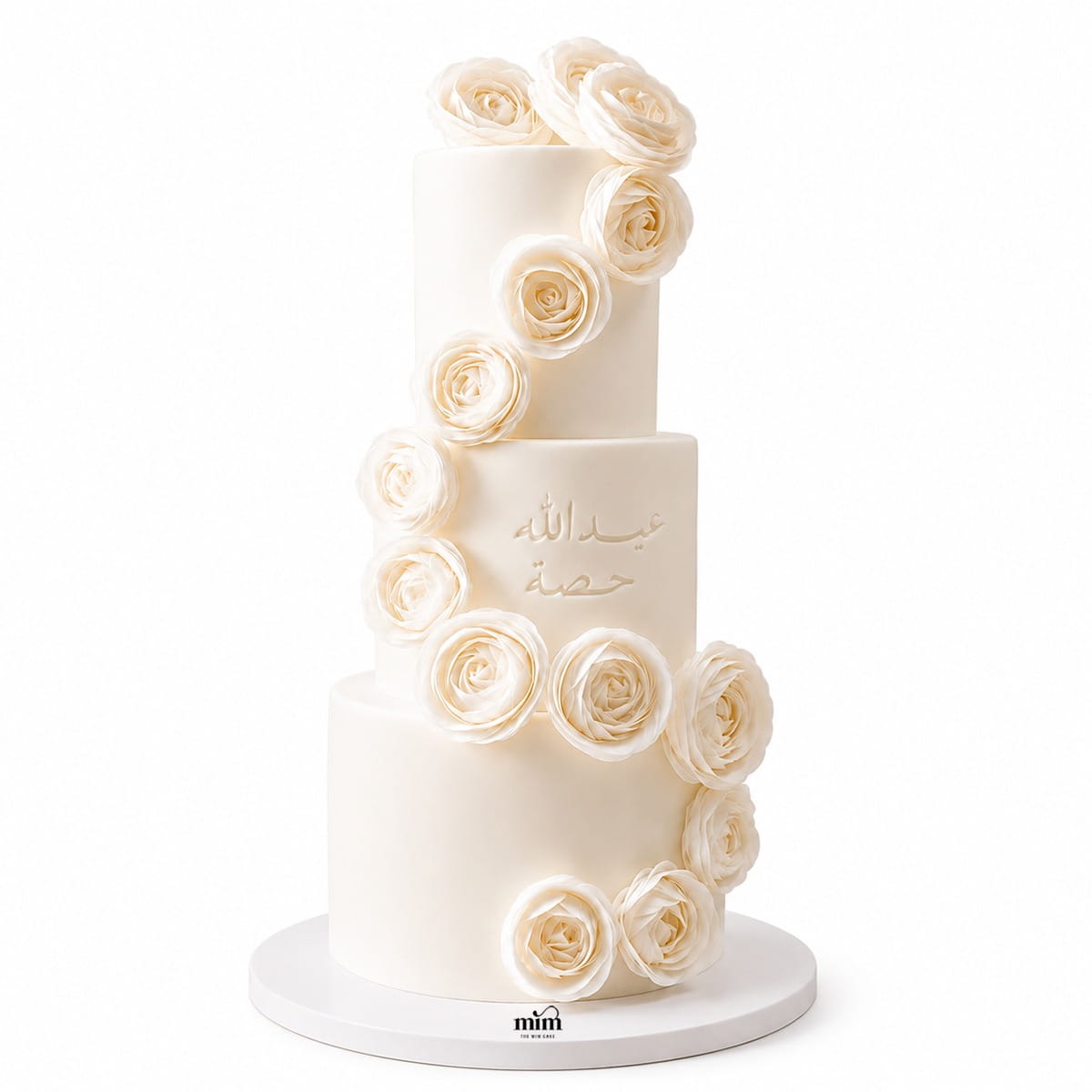 WhatsApp Image 2026-06-27 at 1.31.33 PM Ivory Rose Cascade Cake - Image 1