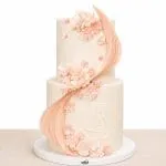 Blush Blossom Cascade Cake