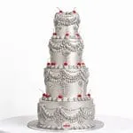 Silver Cherry Grandeur Cake