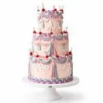 Pastel Cherry Vintage Cake