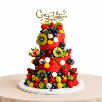 Luxury Fruit Celebration Cake