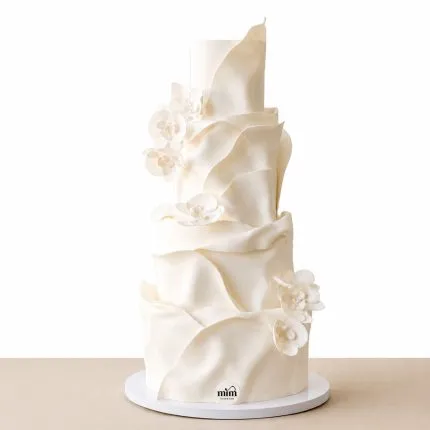 Ivory Orchid Sculpture Cake