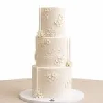 Ivory Candle Garden Cake