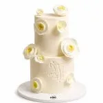 Ivory Bloom Cake
