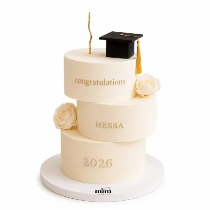 Modern Graduation Elegance Cake