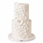 Two-Tier Cascading Flower Cake.