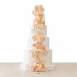 Grand Five-Tier Ombré Petal Cake.