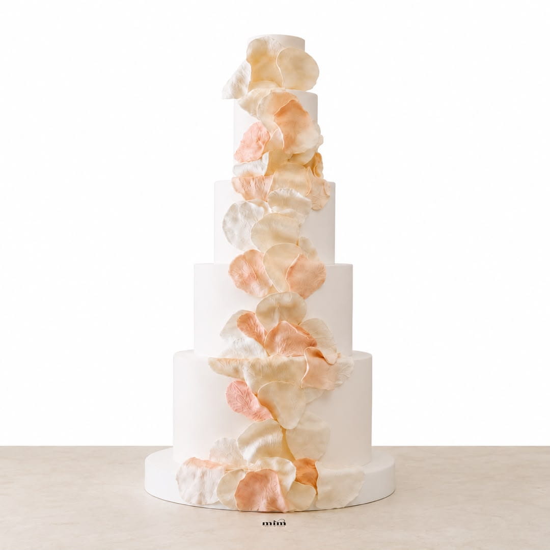WhatsApp Image 2026-07-06 at 3.28.24 PM Grand Five-Tier Ombré Petal Cake. - Image 1