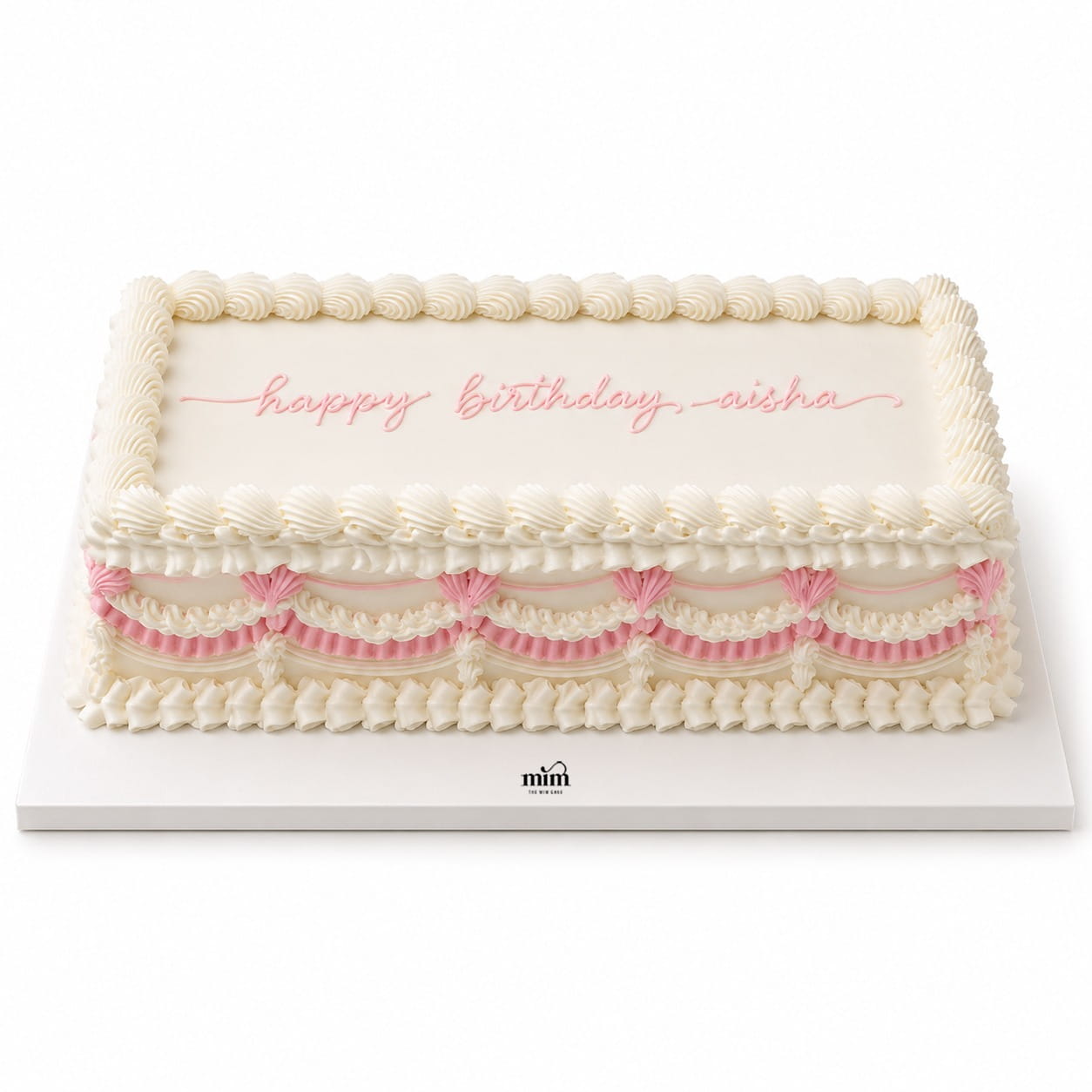 WhatsApp Image 2026-07-10 at 7.14.12 AM Classic Pink Ribbon Birthday Cake - Image 1