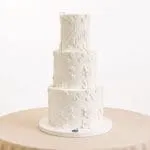Ivory Blossom Wedding Cake