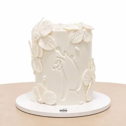 Ivory Petal Cake