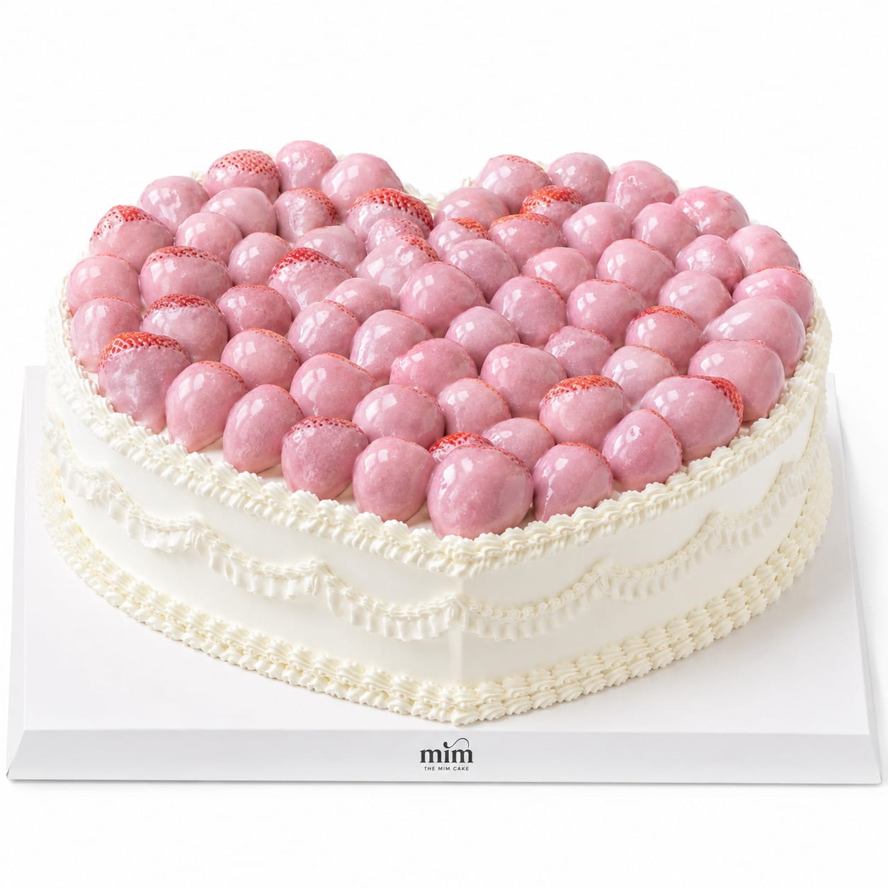WhatsApp Image 2026-07-15 at 5.52.37 AM Pink Strawberry Heart Cake - Image 1