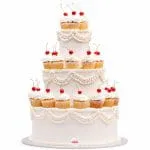 Cherry Cupcake Cascade Cake