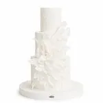 Ivory Bloom Wedding Cake 2