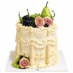 Vintage Fruit Drapery Cake
