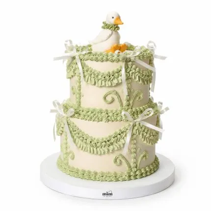 Pastel Duck Ribbon Cake