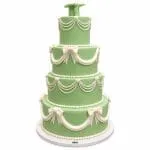 Sage Green Graduation Cake